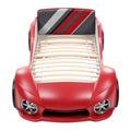 **Technische titel in het Nederlands: Auto-bed met houten lattenbodem en sportief ontwerp**